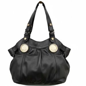 GUSTTO Black Leather Hobo Women's Bag